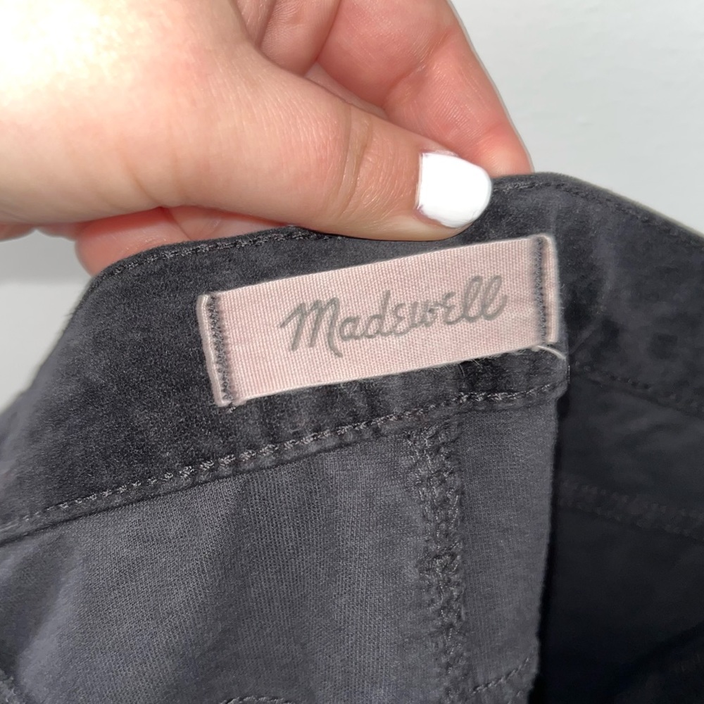 MADEWELL Black Velvet High Rise Skinny - Picture 9 of 12